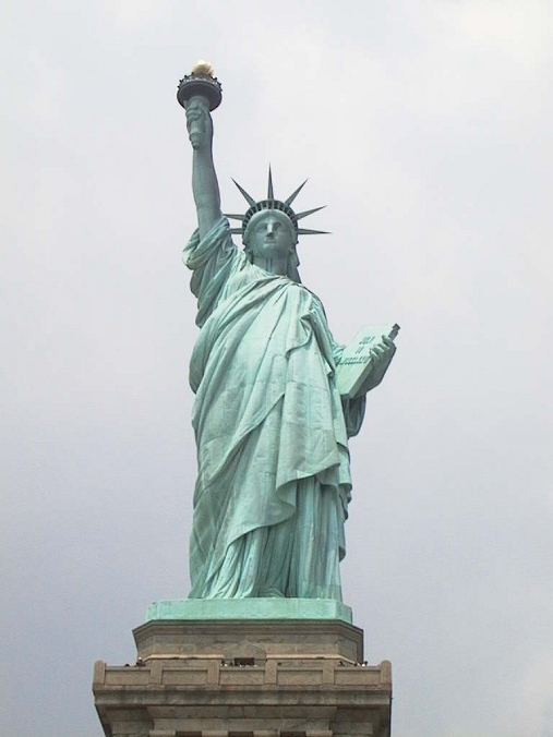 statue of liberty color